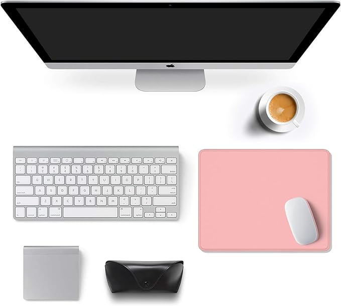 Auhoahsil Pink Mouse Pad, 12 x 10 Inch Square Mousepad, 3mm Thick Rubber Mouse - Image 3