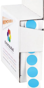 ChromaLabel 1/2 Inch Circle Sticker Labels, High Visibility Round Colored by ChromaLabel