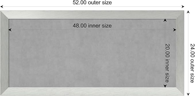 Amanti Art Silver Framed Magnetic Board 24x52 Oversize Vision Board - Image 3