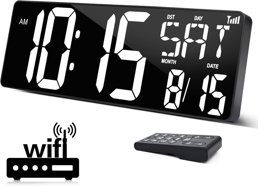 xrexs 16.5 in large display wall clock with, main product view