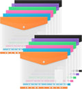 Binder Pocket Organizer Folders, 12 Pack Expandable Files Bag Plastic Envelopes by iMissiu