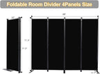 CHOSENM Room Divider, 4 Panel Folding Privacy Screens - Image 2
