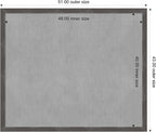 Amanti Art Grey Framed Magnetic Board 43x51 Oversize Vision Board - Image 4