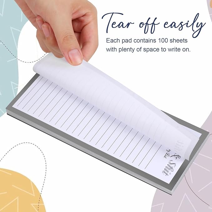Utron 2 Pack Magnetic Notepads for Refrigerator, 100 Pages/Book Grocery List - Image 4