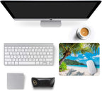 Auhoahsil Mouse Pad, 12 x 10 in Summer Beach Theme Computer Mouse Pad - Image 3