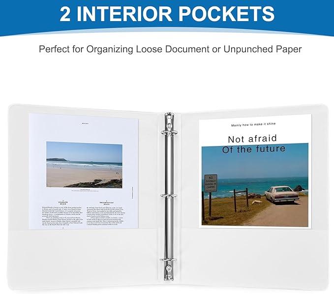 1 inch 3-Ring Binder, View Basic 1 in Binders - Image 6