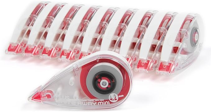 Plus Precision Correction Tape – 20-Pack, Smooth Instant Coverage, No Drying by GYID