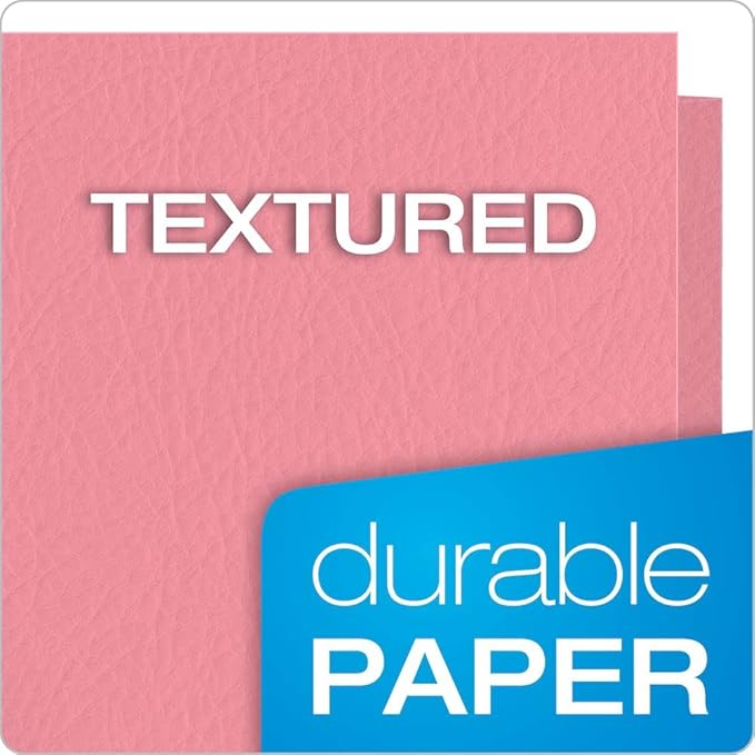 Oxford Twin-Pocket Folders, Textured Paper, Letter Size, Holds 100 Sheets - Image 4