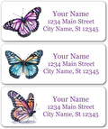 Personalized Return Address Labels - Beautiful Butterflies - 60-1000 Custom Self-Adhesive Stickers
