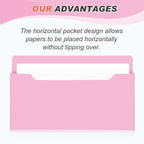 Feifeiya Magnetic Pocket File Holder Large File Folder Organizer Paper Mail - Image 3