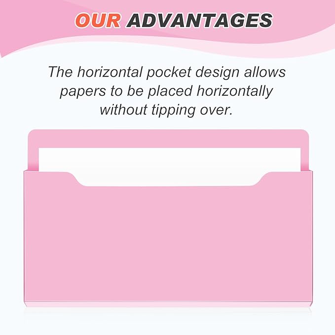 Feifeiya Magnetic Pocket File Holder Large File Folder Organizer Paper Mail - Image 3