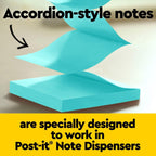 Post-it Note Dispenser, Geometric Design, 1 Dispenser, 1 Pad, 45 Sheets | Pop-Up Notes, Classroom or Office Supplies