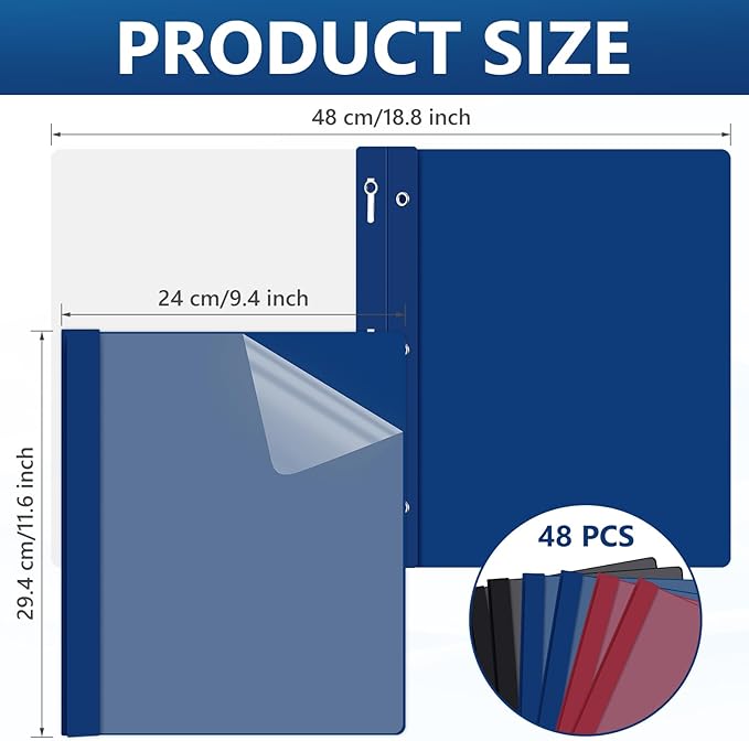 Feifeiya 48 Pack Plastic Report Covers - Image 2