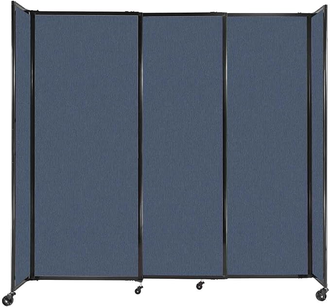 Versare Straightwall Sliding Portable Wall Partition | Freestanding Office by VERSARE