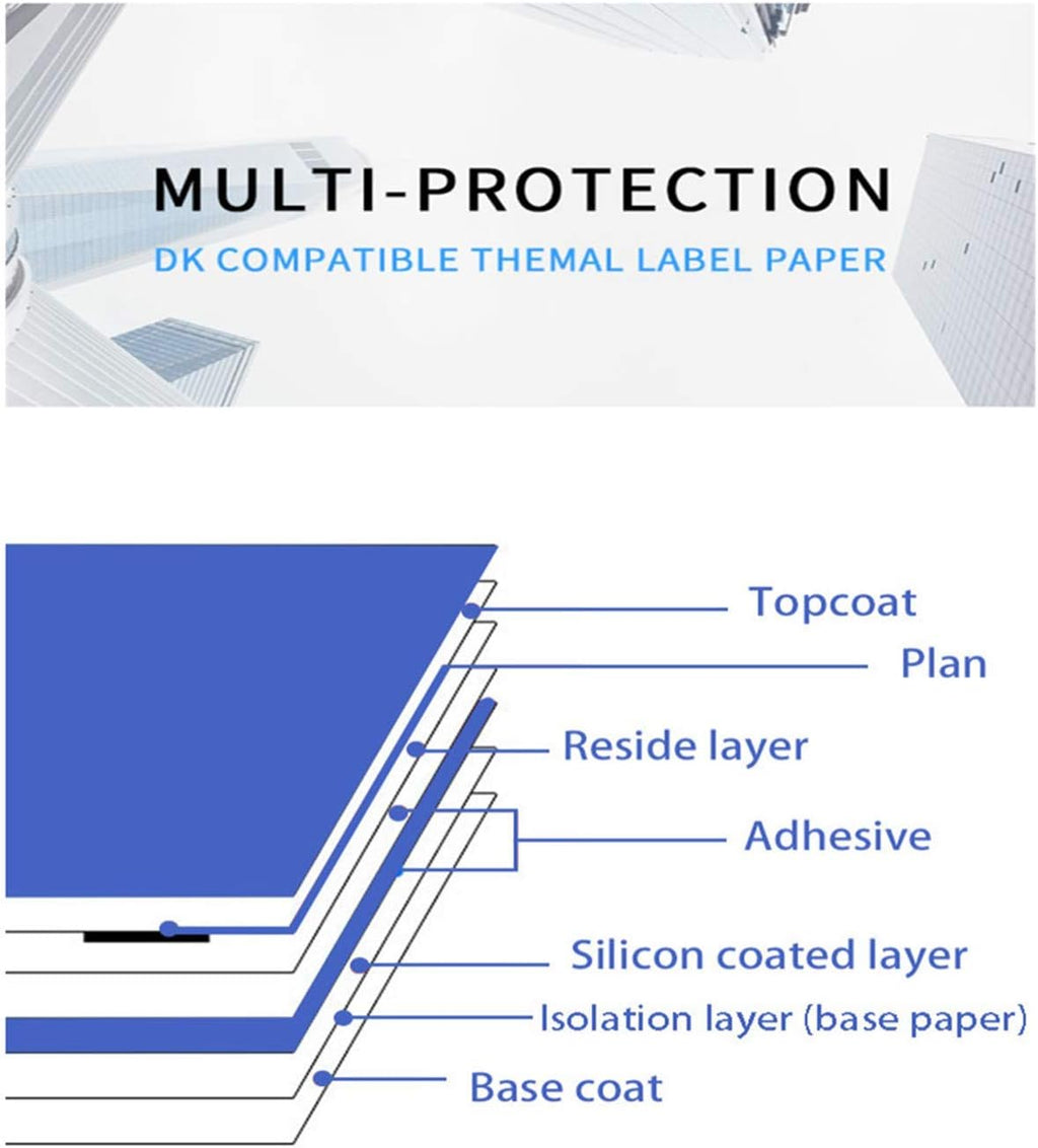 2 Pack DK-2205 BRO Compatible Label Paper Roll 2-3/7"x100' Continuous White Labels with 2 Reusable Cartridges use for QL-700 QL570 QL710W QL800 QL810W QL1060N QL720NW QL550 (2)