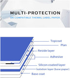 2 Pack DK-2205 BRO Compatible Label Paper Roll 2-3/7"x100' Continuous White Labels with 2 Reusable Cartridges use for QL-700 QL570 QL710W QL800 QL810W QL1060N QL720NW QL550 (2)