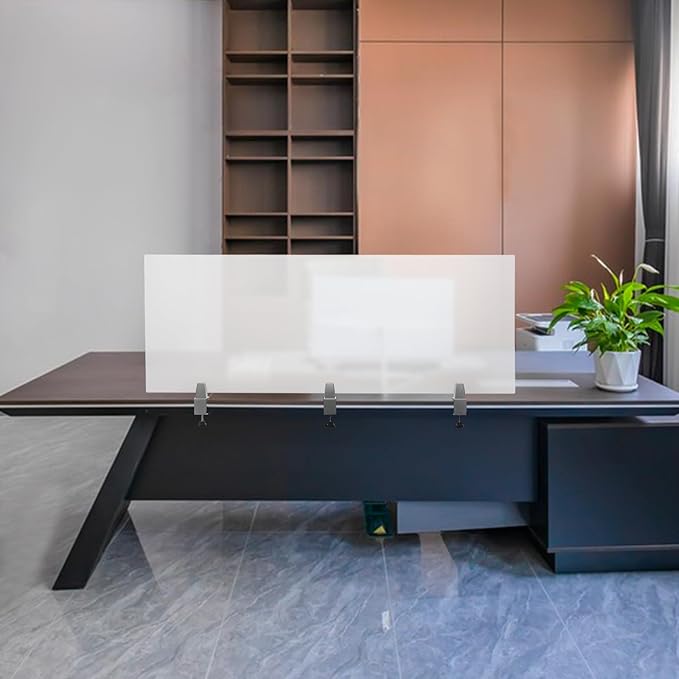 Desk Divider, Acrylic Desk Privacy Panels, Privacy Desk Screen, Frosted Acrylic - Image 7