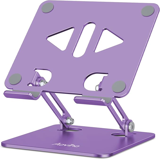 Aoviho Tablet Stand Holder for Desk, Adjustable Desktop Tablet Holder, Foldable by Aoviho