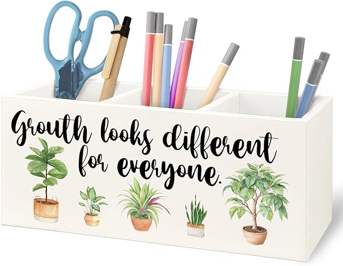 URLLUAE Growth Looks Different for Everyone Mental Health Growth Mindset Wooden by Unknown