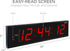 Ivation Oversized 24" Large Digital LED Clock | Big Digital Clock - Image 2
