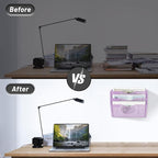 EASEPRES 3 Pocket Mesh Hanging Wall File Organizer, Wall Mounted Mail Paper - Image 4