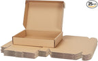 PHAREGE 11x8x2 inch Shipping Boxes Bulk 25 Pack Brown, Tab Lock Tuck Top Mailer by PHAREGE