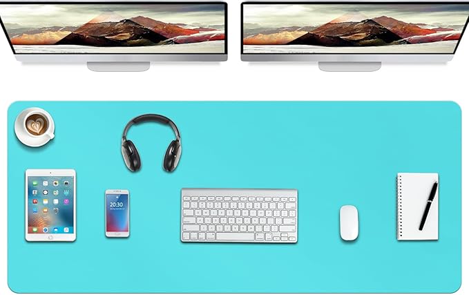 Boutilon Leather Desk Pad Protector, Non-Slip Mouse Pad, Laptop Desk Pad by Boutilon