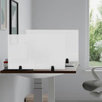 2 Pack Clamp-on Desk Privacy Panels, Frosted Acrylic Desk Dividers - Image 8