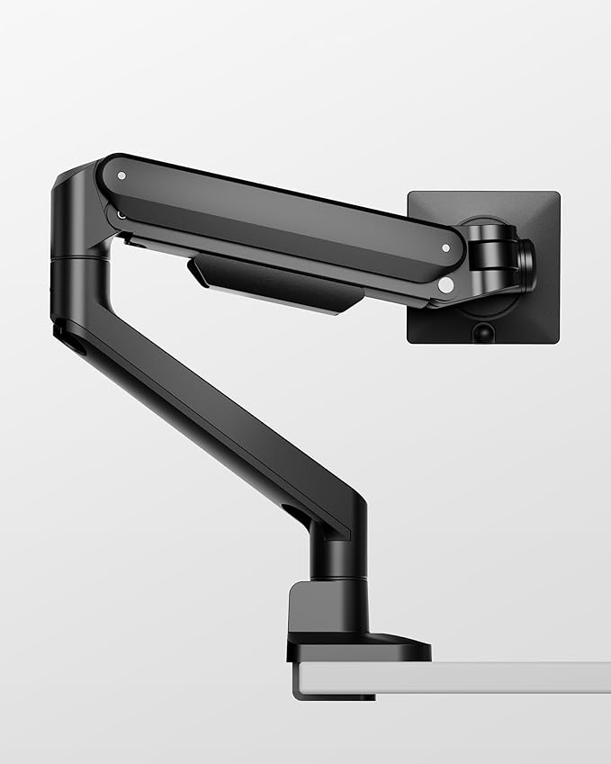 monTEK Deluxe Monitor Arm up to 40 Inch Holds 26.4 lbs Curved Screens Aluminum by monTEK