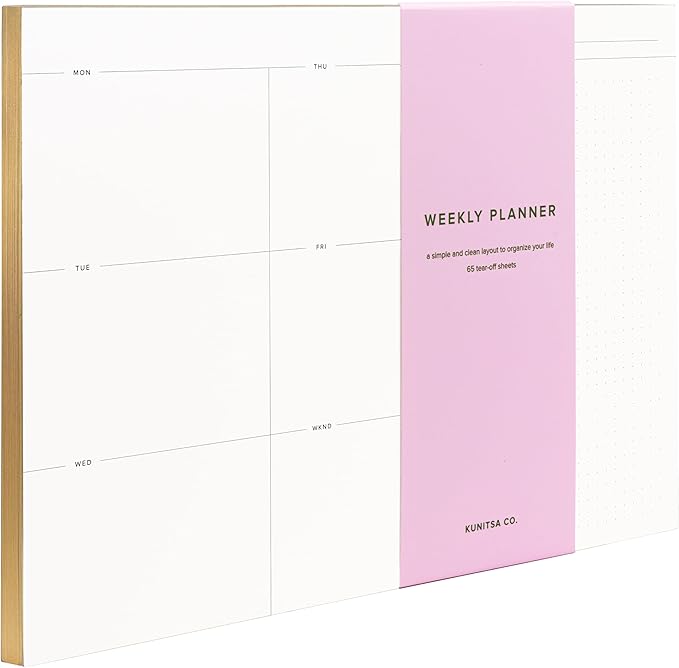 Weekly To-Do List Notepad – Desk Pad by KunitsaCo