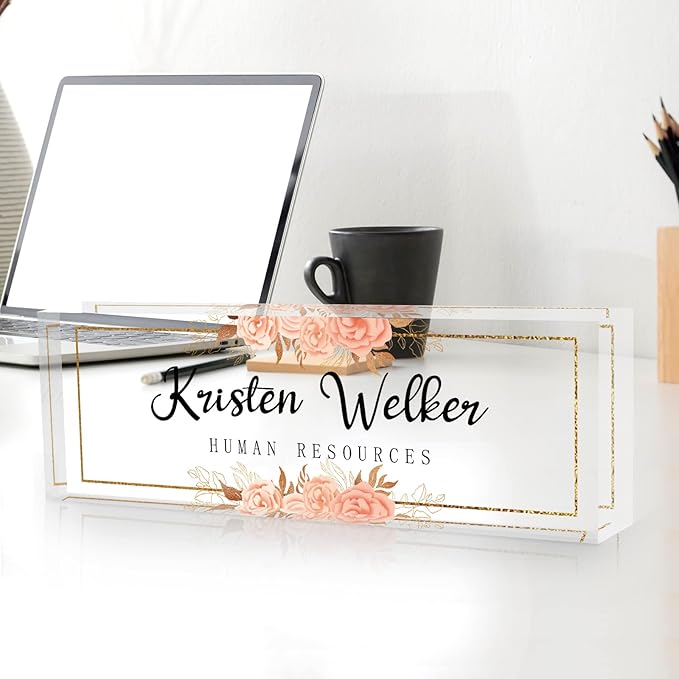 Custom Name Plate for Desk, Desk Name Plate Personalized, Office Decor for - Image 4