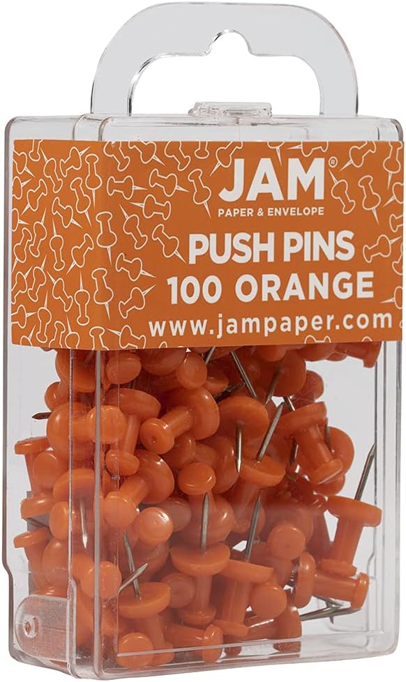 JAM PAPER Colorful Push Pins - Image 2
