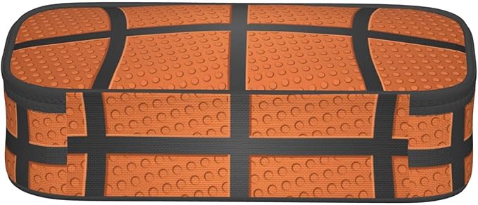 Basketball Ball Texture Pencil Case Big Capacity Storage Pencil Pouch - Image 4