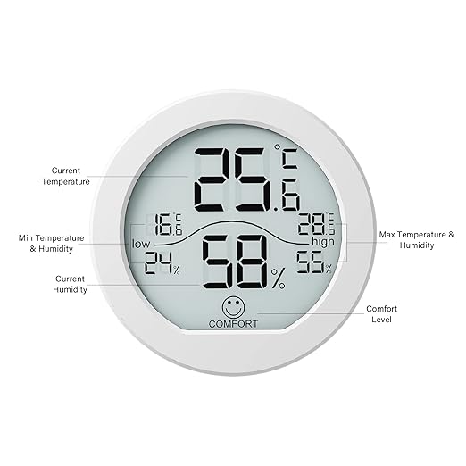 SECRUI Hygrometer Thermometer for Room Temperature Humidity Meter Indoor - Image 3
