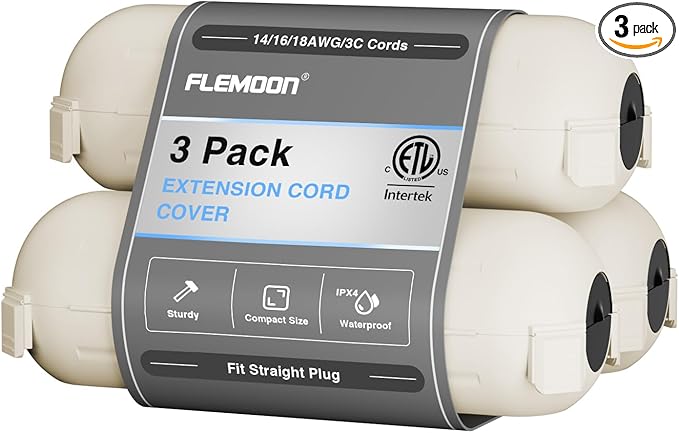 Flemoon Outdoor Extension Cord Safety Cover by FLEMOON
