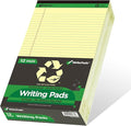 KAISA Yellow Legal Pads Writing Pads Recycled Paper 8.5"x14" Wide Ruled Lined by KAISA