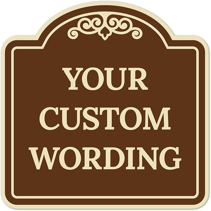 Custom Decorative Sign, Personalized Metal Sign by SigoSigns