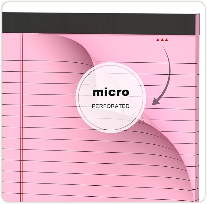 AILZFEI 6pcs Small Note Pad 5x8 College Ruled Pink Legal Pads Paper Notepads 6 - Image 5
