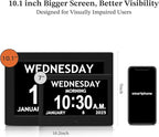 10.1'' Digital Clock, 1280*800p HD Extra Large Display, Digital Clock - Image 3