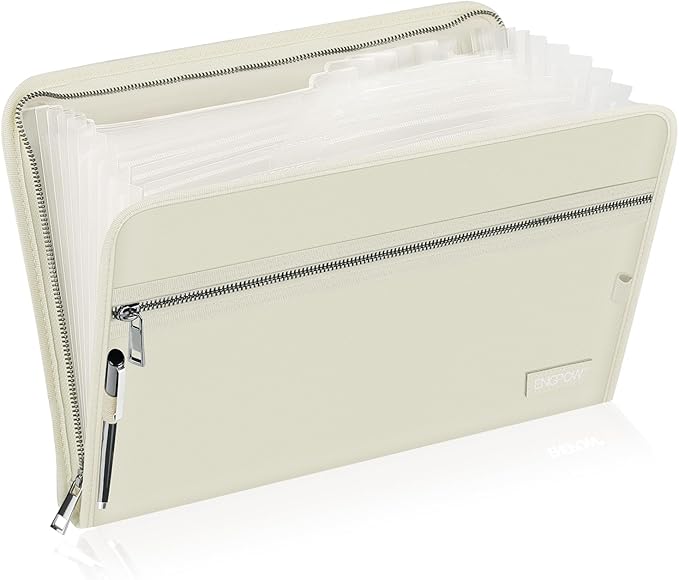ENGPOW Accordion File Organizer, Fireproof 13 Pockets Expanding File Folder by ENGPOW