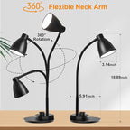 BOHON LED Desk Lamp with USB Charging Port 3 Color Modes Dimmable Reading Light - Image 7