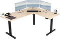 VIVO Electric Corner 63 x 55 inch L-Shaped Standing Desk, Memory Height by VIVO