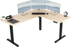 VIVO Electric Corner 63 x 55 inch L-Shaped Standing Desk, Memory Height by VIVO