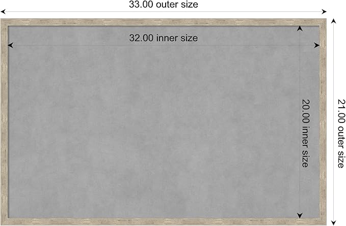 Amanti Art Silver Framed Magnetic Board 21x33 Large Vision Board - Image 4
