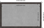 Amanti Art Black Framed Magnetic Board 27x43 Large Vision Board - Image 3