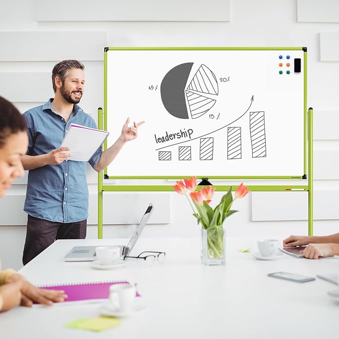 Large Dry-Erase Rolling Magnetic Whiteboard - Image 8