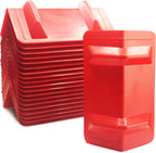 ENJ 20 Pack Flatbed Edge Protectors for Cargo Loads Corner Protectors Flatbed Used Together with Webbing to Protect Cargo, Red | Corner Protectors Flatbed Used Together with Webbing to Protect Cargo, Red