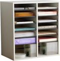Safco 9422GR Wood Adjustable Literature & Paper Organizer, 16 Adjustable by SafcoProducts