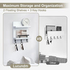 Lucundm Key Holder Wall Mount, Mail Shelf Decor - Image 4