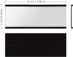 LLPT Magnetic Label Holder 2” x 1” 50 Packs C Channel 300g White Paper Cards - Image 3